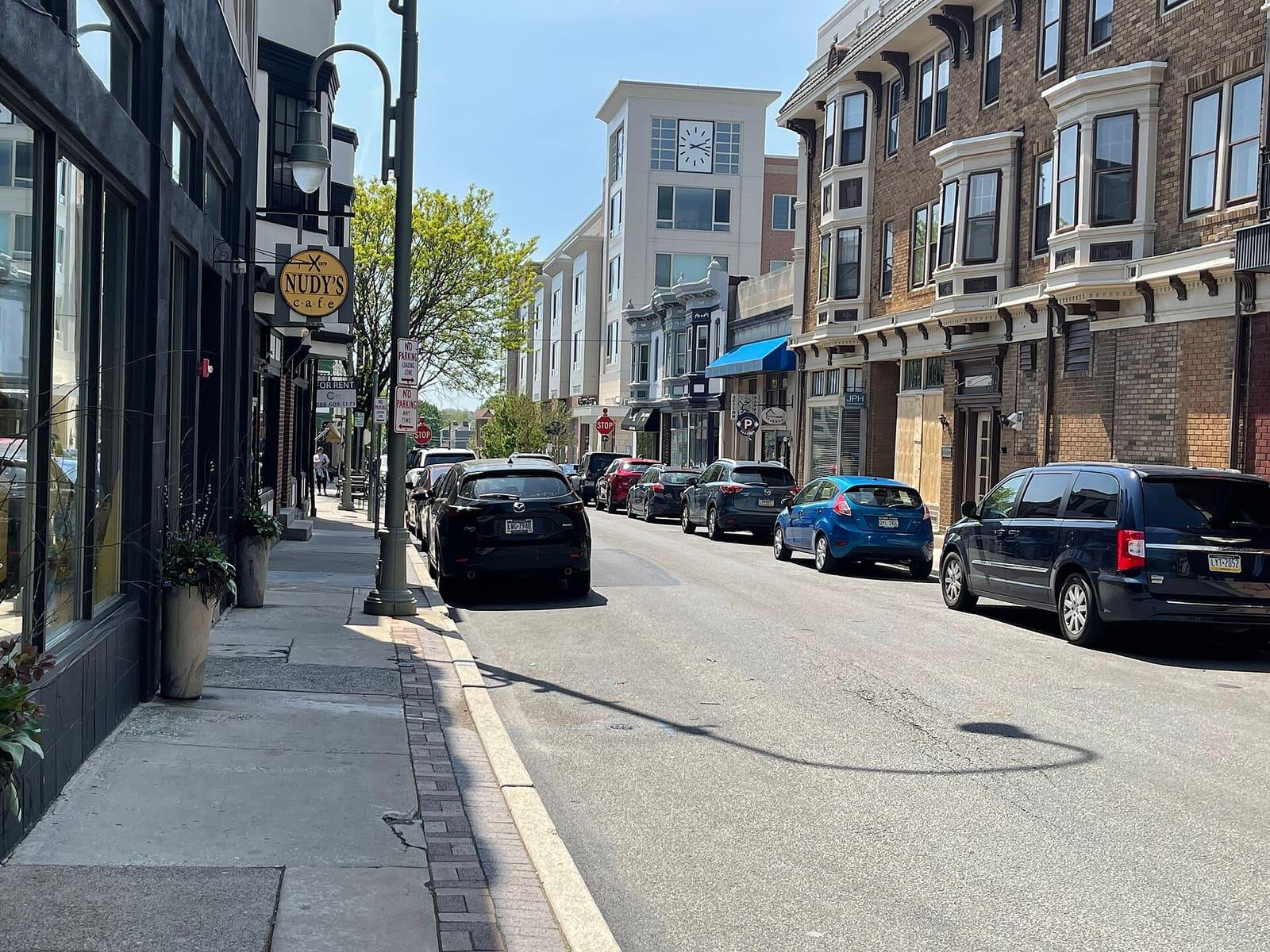 Apartments above shops on Cricket Avenue in Ardmore